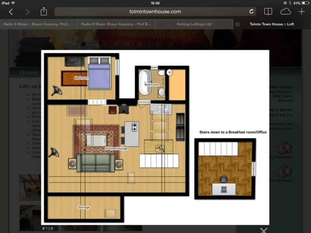 Tolmin Center Apartments Townhouse & Loft エクステリア 写真